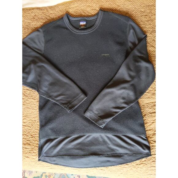 Patagonia Capilene Performance Black Base Layer Thermal Top Men Medium Gorpcore - Picture 3 of 7